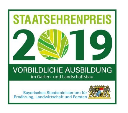 Staatsehrenpreis für die Ausbildung im Gartenamt