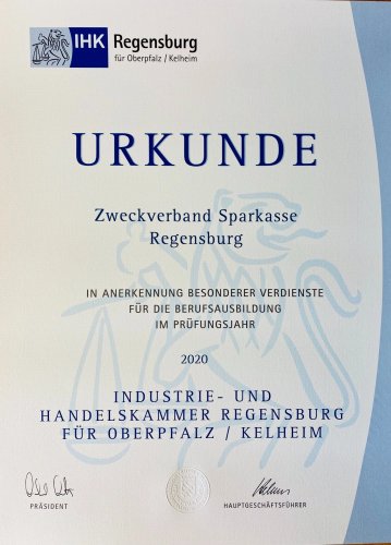 Ausbildung 2020 - Auszeichnung IHK