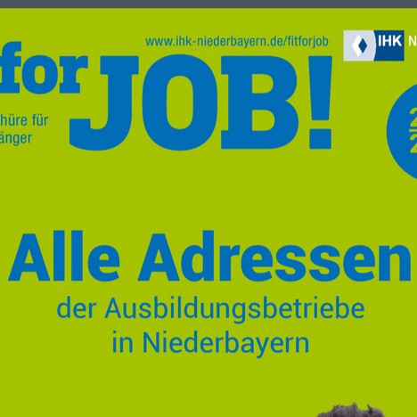 Schulabgängerbroschüre "fit for job"